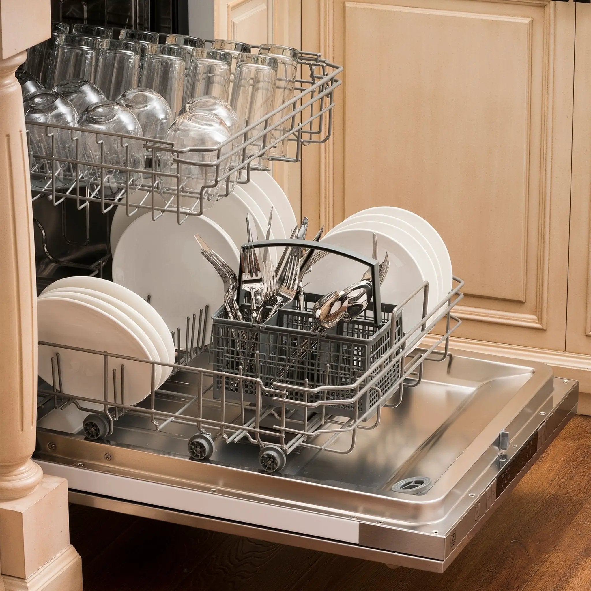 ZLINE 24" Top Control Dishwasher, Stainless Tub, DW-304-H-24 by Farmhouse Kitchen and Bath