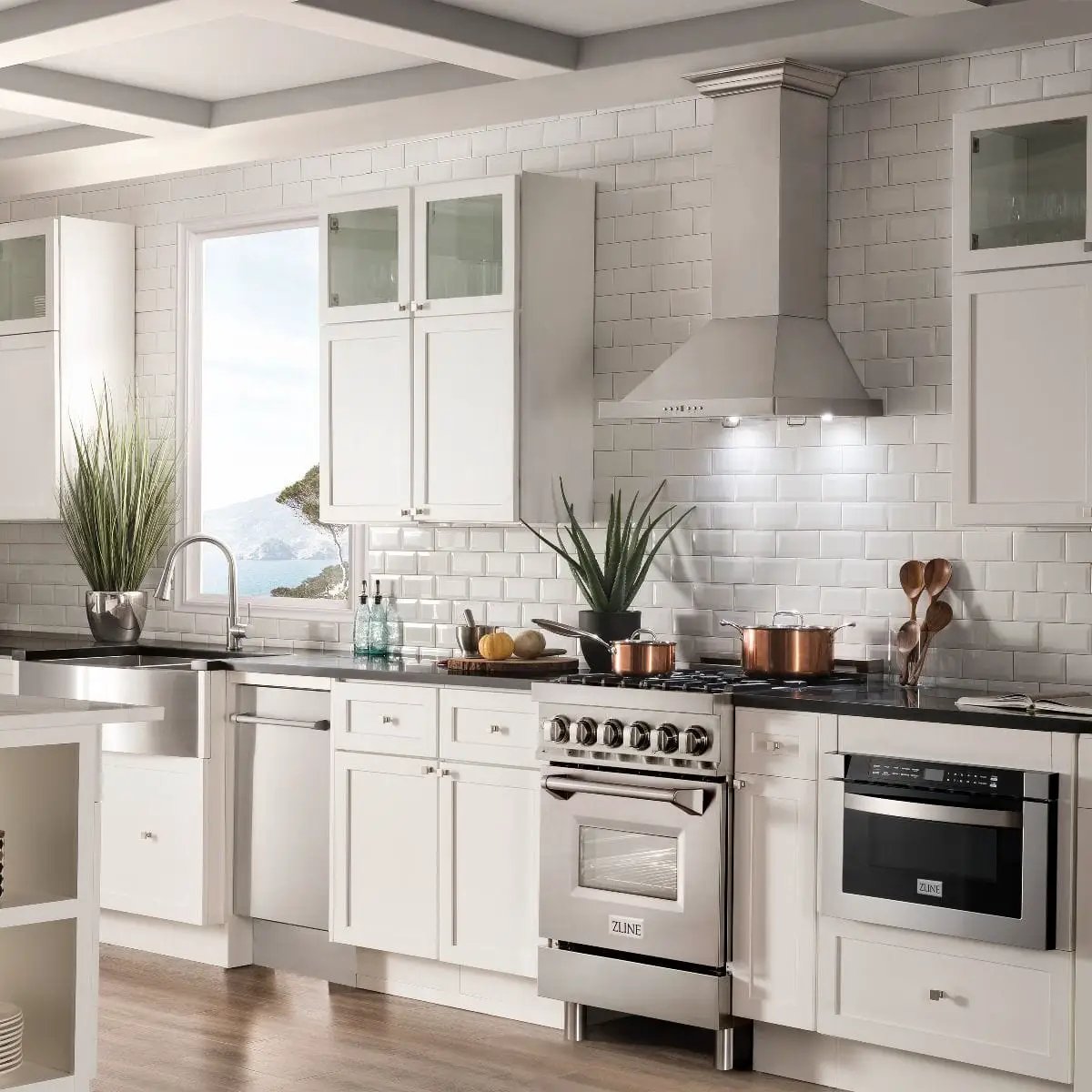 ZLINE 24" Top Control Dishwasher, Stainless Tub, DW-304-H-24 by Farmhouse Kitchen and Bath