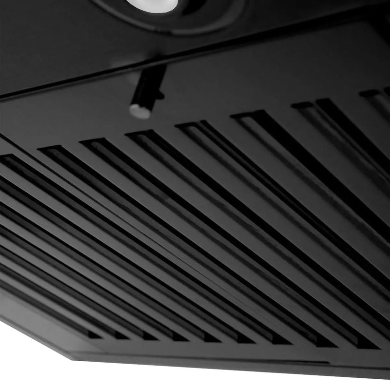 ZLINE 24" Wall Mount Range Hood In Black Stainless Steel, BSKEN-24 by Farmhouse Kitchen and Bath