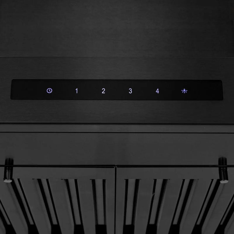 ZLINE 24" Wall Mount Range Hood In Black Stainless Steel, BSKEN-24 by Farmhouse Kitchen and Bath