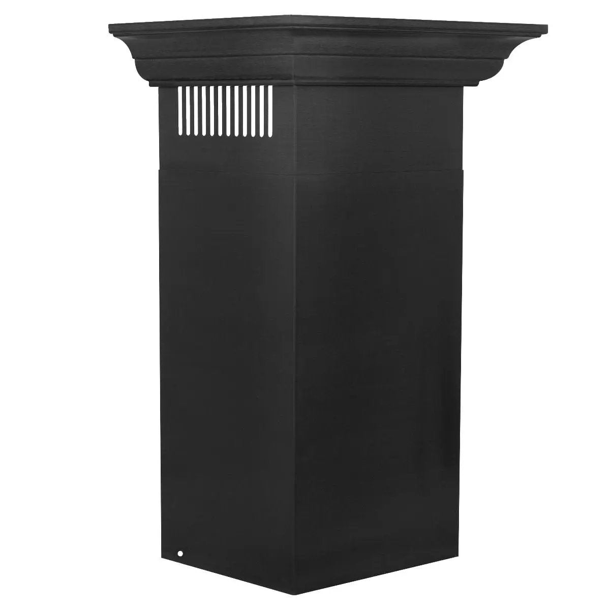 ZLINE 24" Wall Mount Range Hood In Black Stainless Steel With Crown Molding, BSKBNCRN-24 by Farmhouse Kitchen and Bath