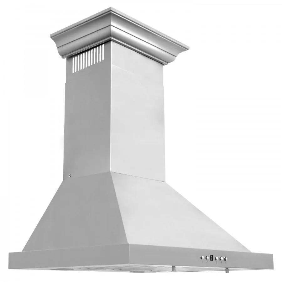ZLINE 24" Wall Mount Range Hood, Stainless Steel, KBCRN-24 by Farmhouse Kitchen and Bath