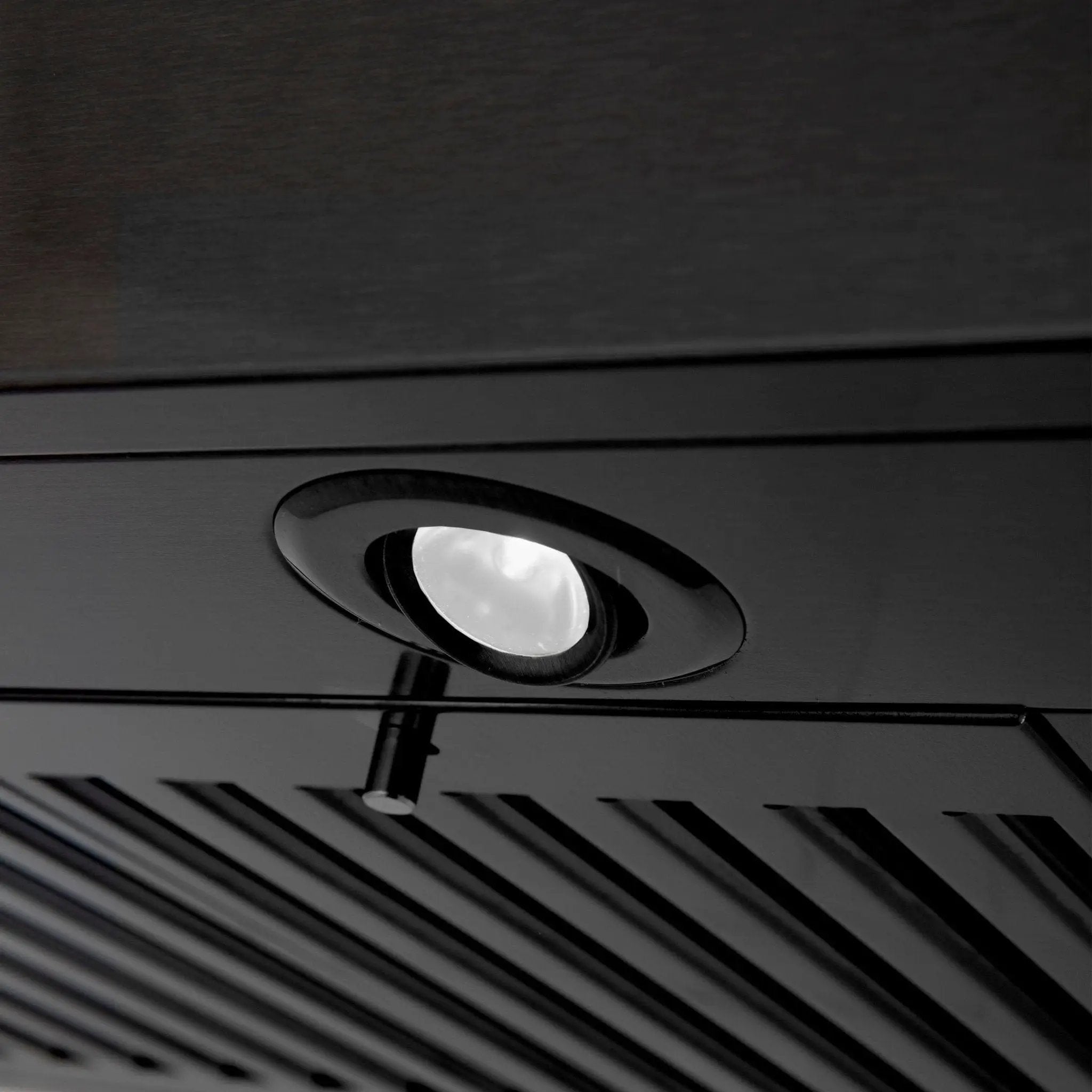 ZLINE 24" Wall Range Hood, Black Stainless, with Crown, BSKENCRN-24 by Farmhouse Kitchen and Bath