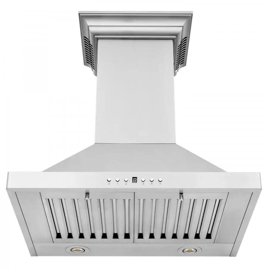 ZLINE 24" Wall Range Hood, Built-in CrownSound® Bluetooth Speakers, KBCRN-BT-24 by Farmhouse Kitchen and Bath