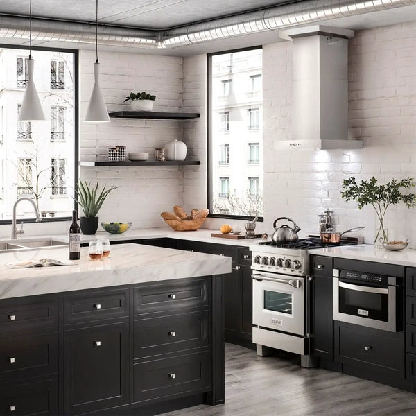 ZLINE 24" Wall Range Hood, Stainless Steel, Crown Molding, KECRN-24, photo 2 of 10