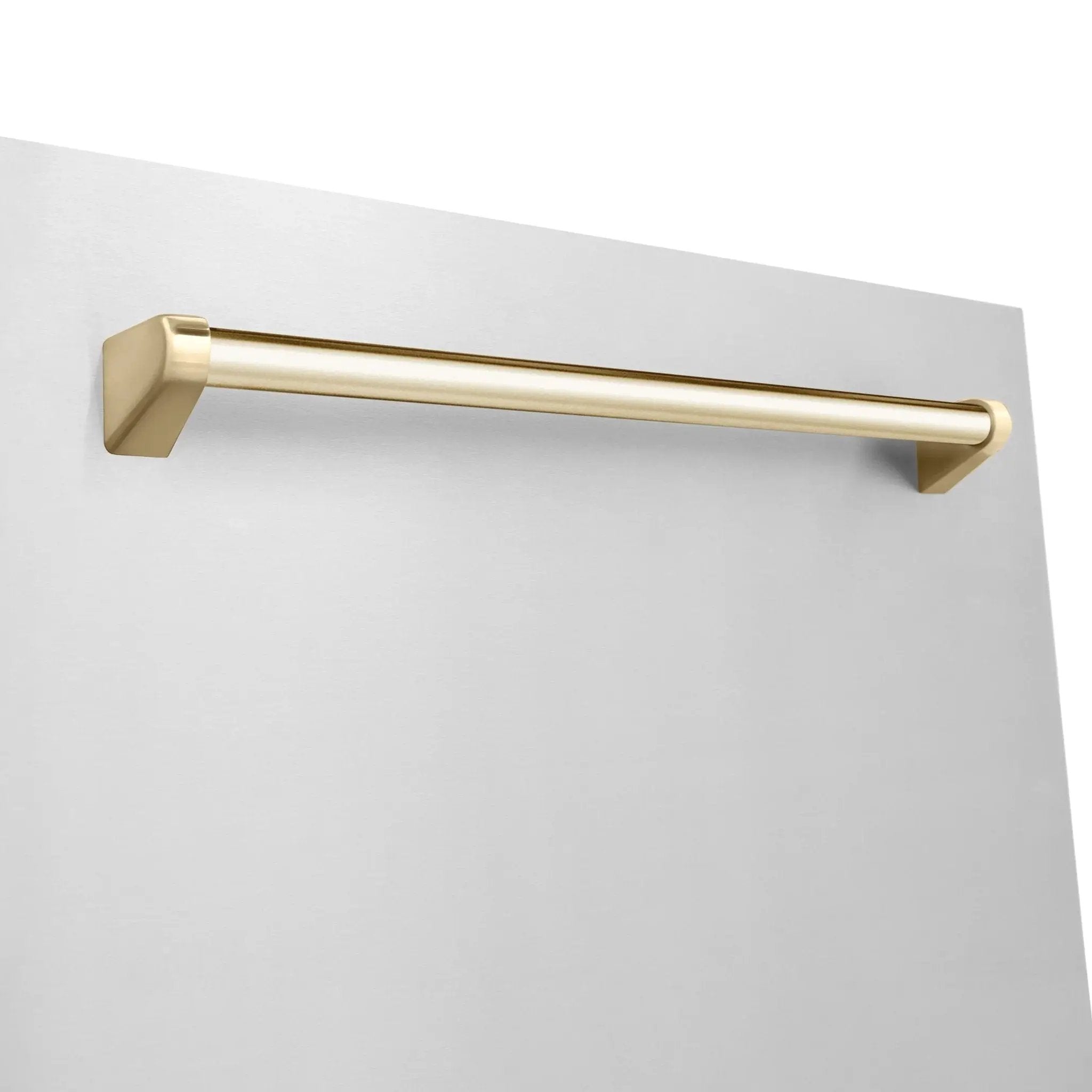 ZLINE 24"Autograph Dishwasher, Stainless, Accent Handle, DWMTZ-304-24-G by Farmhouse Kitchen and Bath
