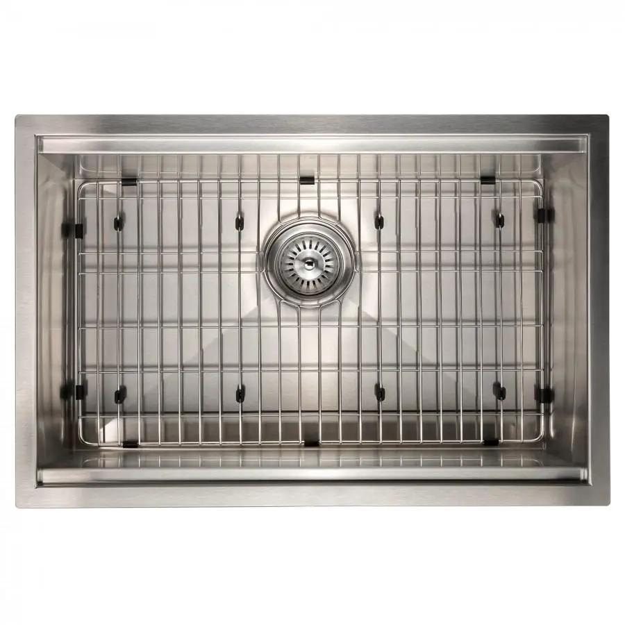 ZLINE 27" Undermount Single Bowl Ledge Sink DuraSnow, SLS-27S by Farmhouse Kitchen and Bath