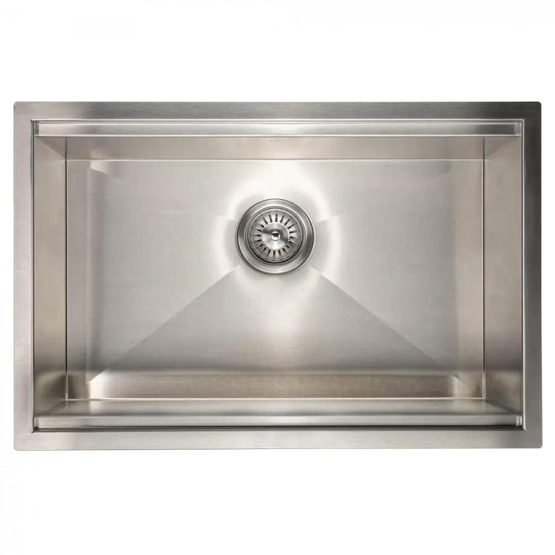 ZLINE 27" Undermount Single Bowl Ledge Sink DuraSnow, SLS-27S by Farmhouse Kitchen and Bath