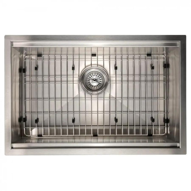 ZLINE 27" Undermount Single Bowl Ledge Sink Stainless Steel, SLS-27 by Farmhouse Kitchen and Bath