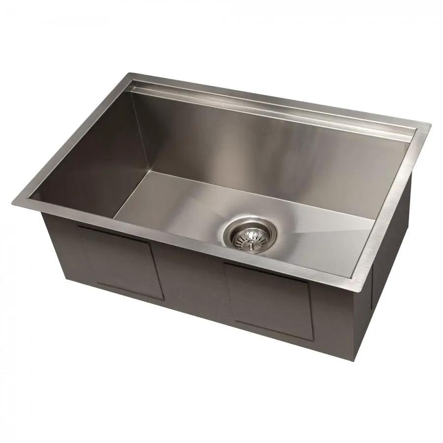 ZLINE 27" Undermount Single Bowl Ledge Sink Stainless Steel, SLS-27 by Farmhouse Kitchen and Bath