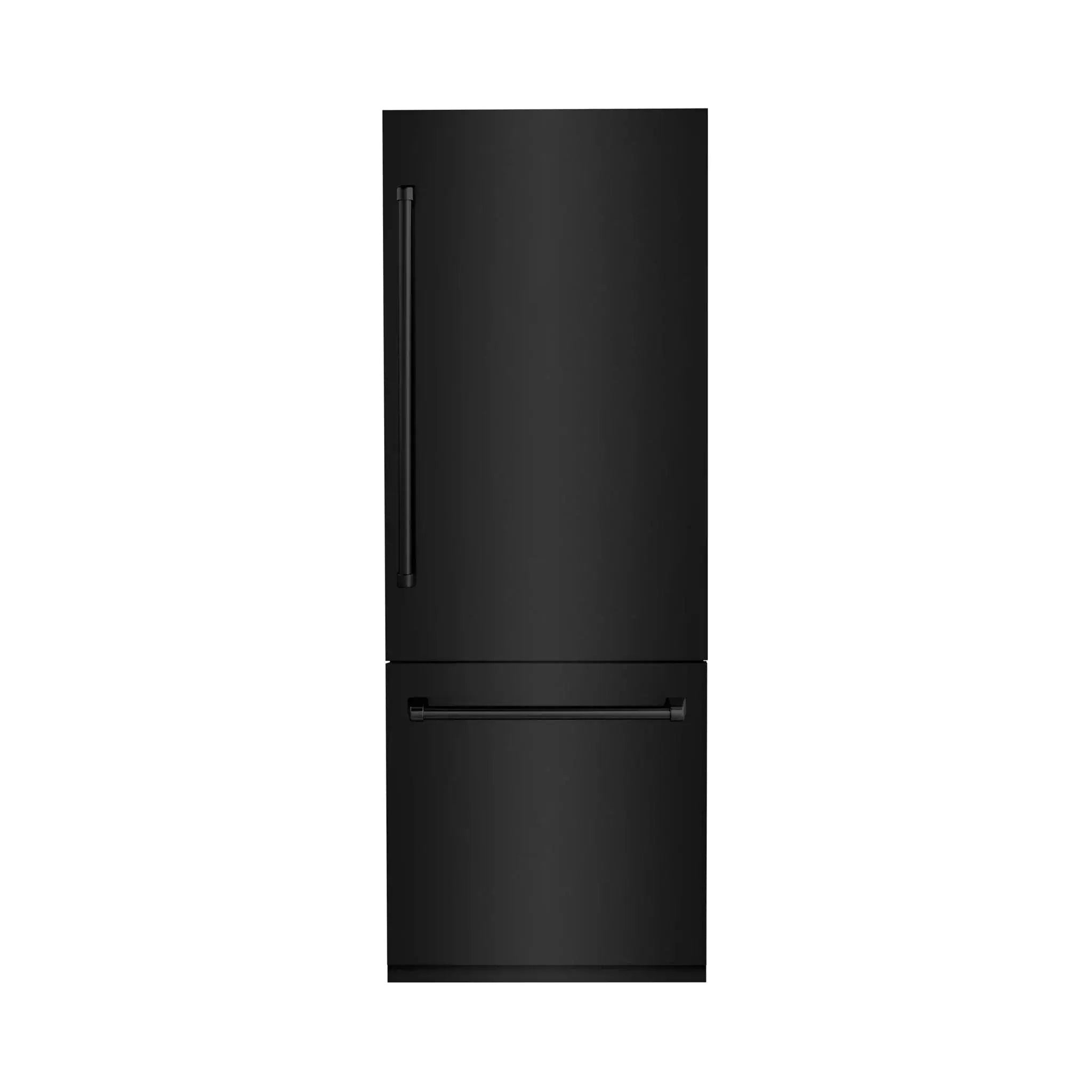 ZLINE 30" 16.1 cu. ft. Built-In 2-Door Bottom Freezer Refrigerator with Internal Water and Ice Dispenser in Black Stainless Steel-RBIV-BS-30 by Farmhouse Kitchen and Bath