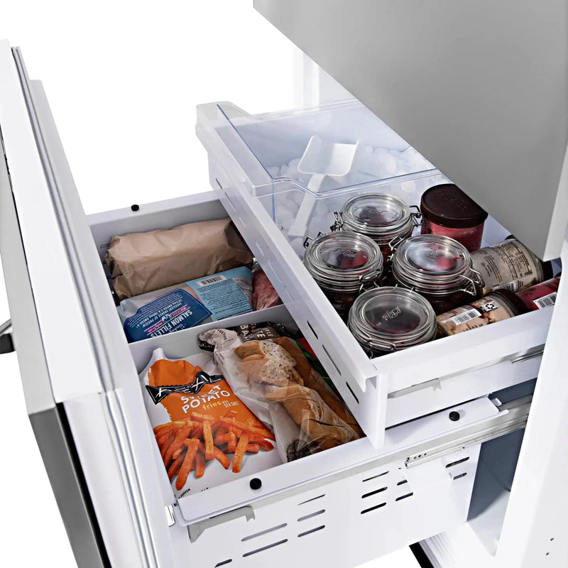 ZLINE 30" 16.1 cu. ft. Built-In 2-Door Bottom Freezer Refrigerator with Internal Water and Ice Dispenser in Stainless Steel RBIV-304-30 by Farmhouse Kitchen and Bath
