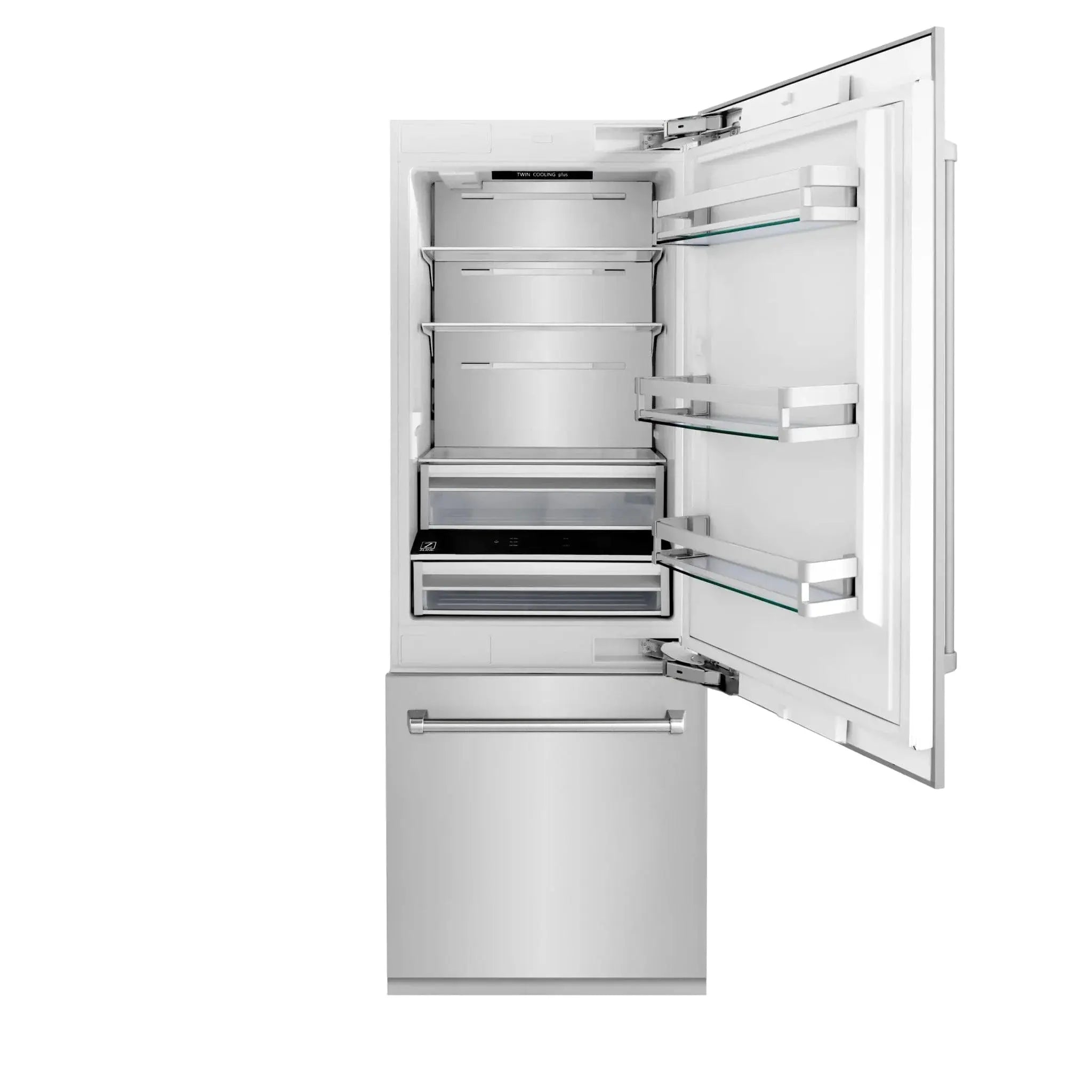 ZLINE 30" 16.1 cu. ft. Panel Ready Built-In 2-Door Bottom Freezer Refrigerator with Internal Water and Ice Dispenser RBIV-30 by Farmhouse Kitchen and Bath