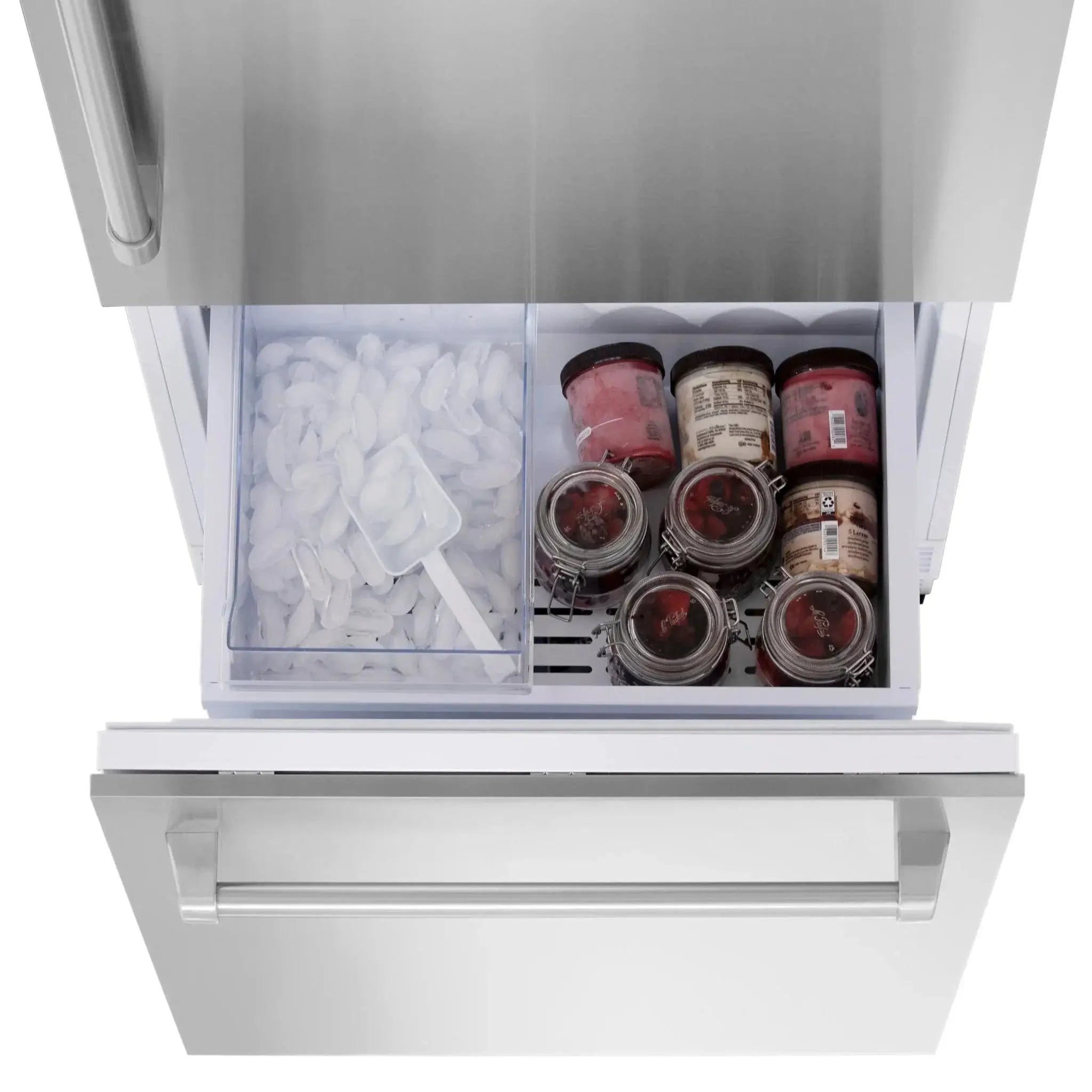 ZLINE 30" 16.1 cu. ft. Panel Ready Built-In 2-Door Bottom Freezer Refrigerator with Internal Water and Ice Dispenser RBIV-30 by Farmhouse Kitchen and Bath