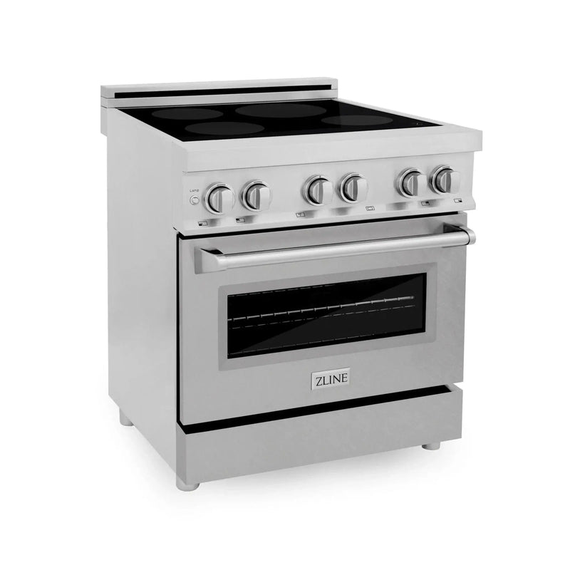 ZLINE 30" 4.0 cu. ft. Induction Range with a 4 Element Stove and Electric Oven in Stainless Steel RAIND-SN-30 by Farmhouse Kitchen and Bath