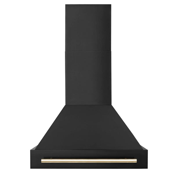 ZLINE 30" Autograph Black Stainless Wall Range Hood, BS655Z-30-G