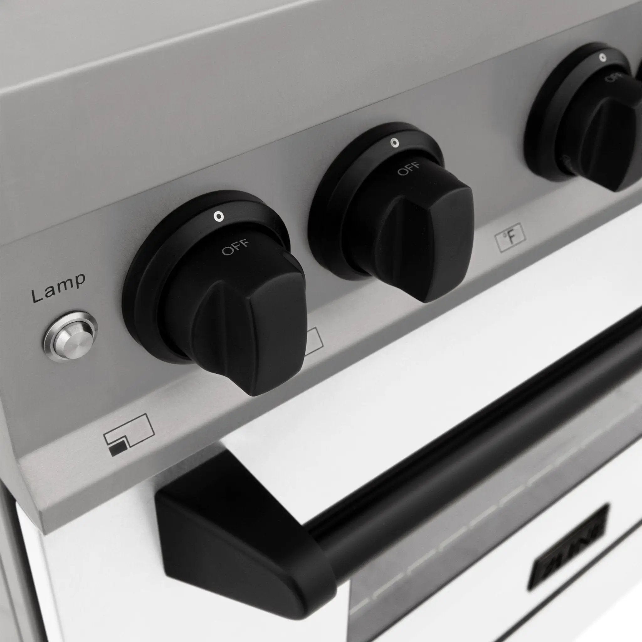 ZLINE 30" Autograph Dual Fuel Range, White Door, RAZ-WM-30-MB by Farmhouse Kitchen and Bath