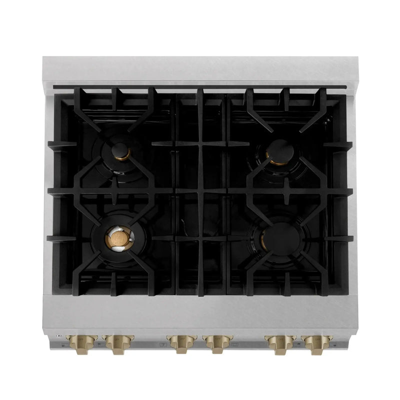 ZLINE 30" Autograph, Dual Fuel Range,RASZ-WM-30-CB by Farmhouse Kitchen and Bath