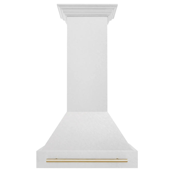 ZLINE 30" Autograph DuraSnow Stainless Steel Hood 8654SNZ-30-G