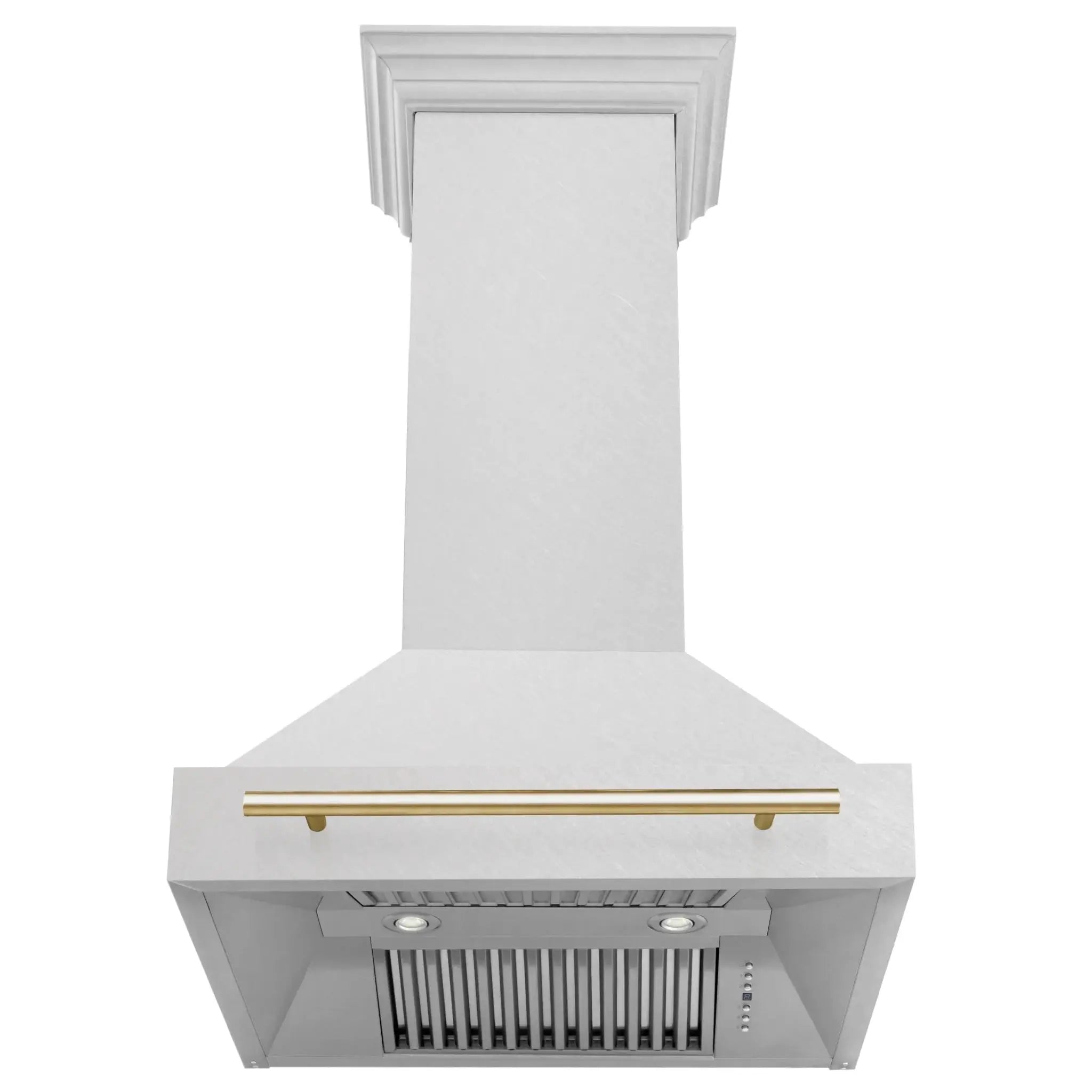 ZLINE 30" Autograph DuraSnow Stainless Steel Hood 8654SNZ-30-G by Farmhouse Kitchen and Bath