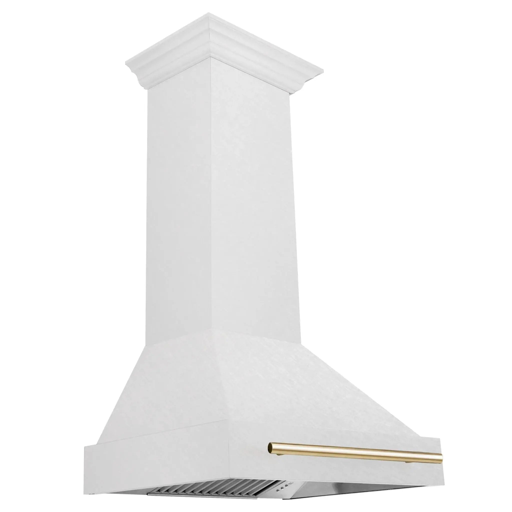 ZLINE 30" Autograph DuraSnow Stainless Steel Hood 8654SNZ-30-G by Farmhouse Kitchen and Bath