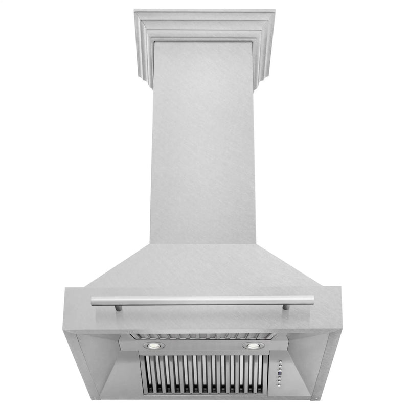 ZLINE 30" Autograph DuraSnow Stainless Steel Wall Range Hood 8654SNX-30 by Farmhouse Kitchen and Bath