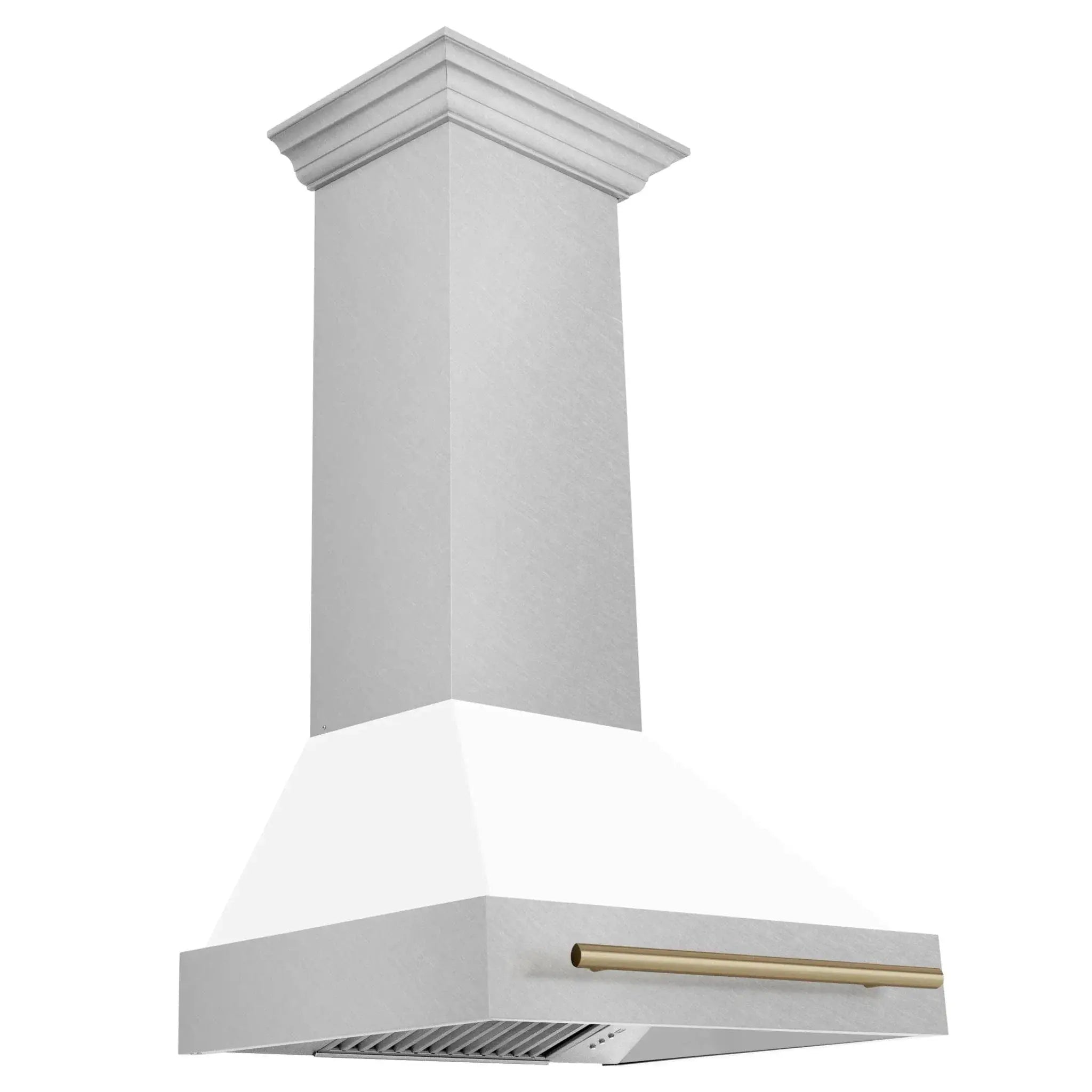 ZLINE 30" Autograph DuraSnow White Range Hood 8654SNZ-WM30-CB by Farmhouse Kitchen and Bath