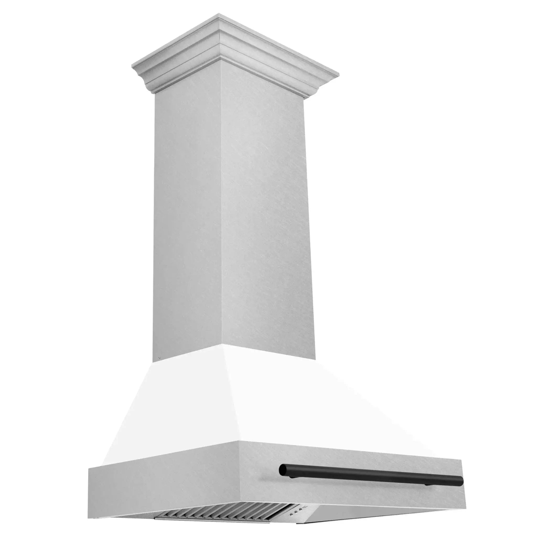 ZLINE 30" Autograph DuraSnow White Range Hood 8654SNZ-WM30-MB by Farmhouse Kitchen and Bath