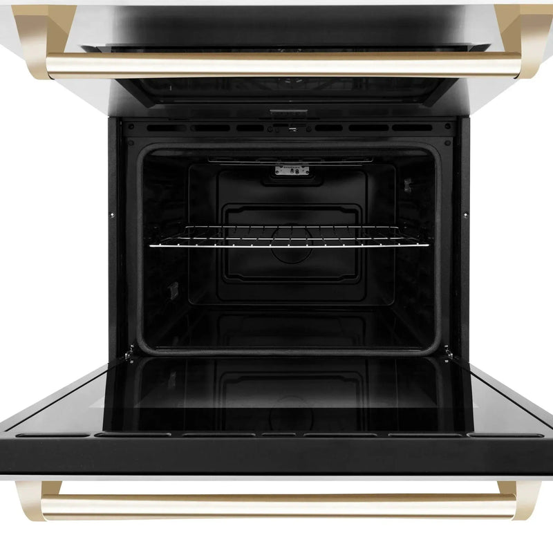 ZLINE 30" Autograph Edition Double Wall Oven with Self Clean and True Convection in Stainless Steel AWDZ-30-G by Farmhouse Kitchen and Bath