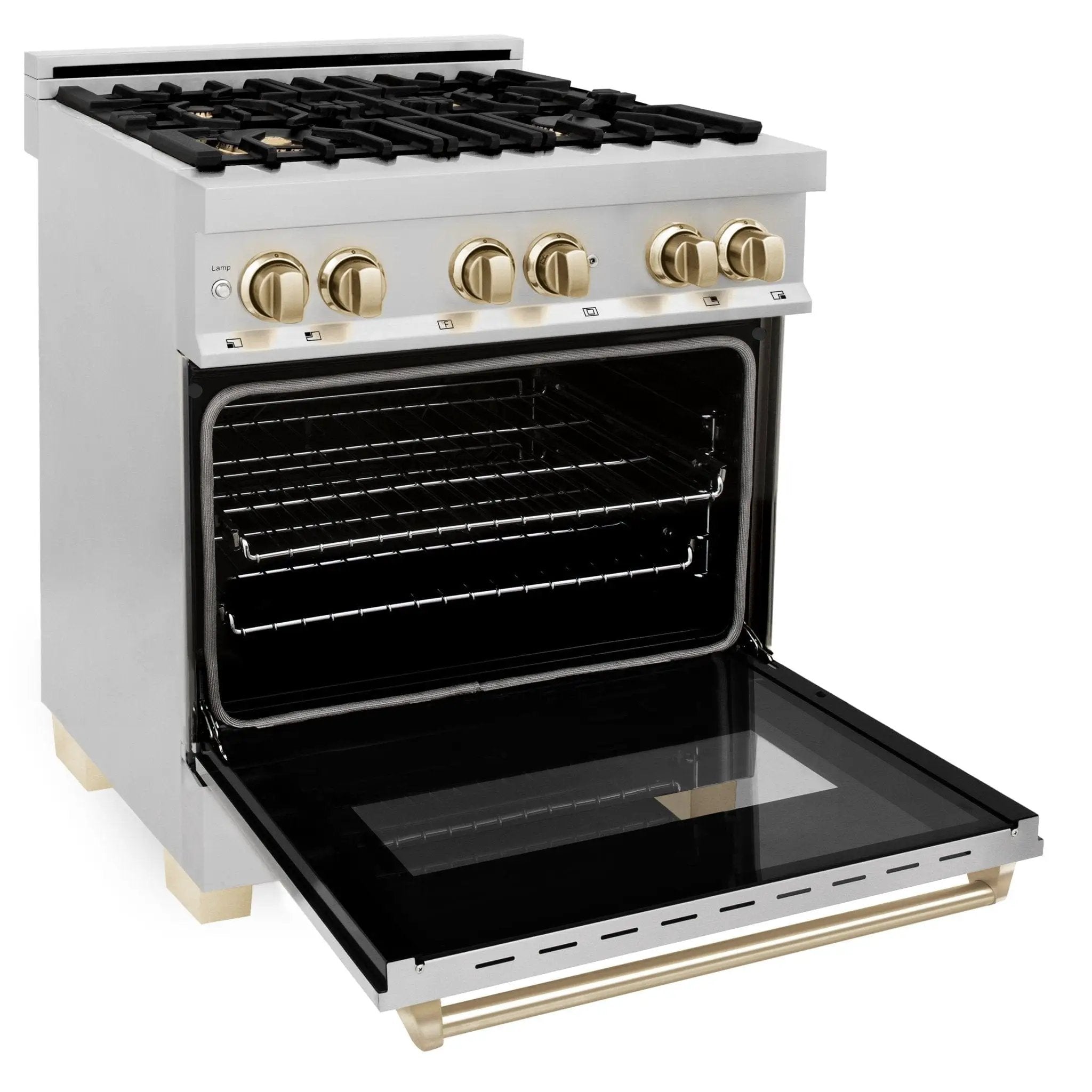 ZLINE 30" Autograph Edition, Dual Fuel Range, Gold Accents, RAZ-30-G by Farmhouse Kitchen and Bath