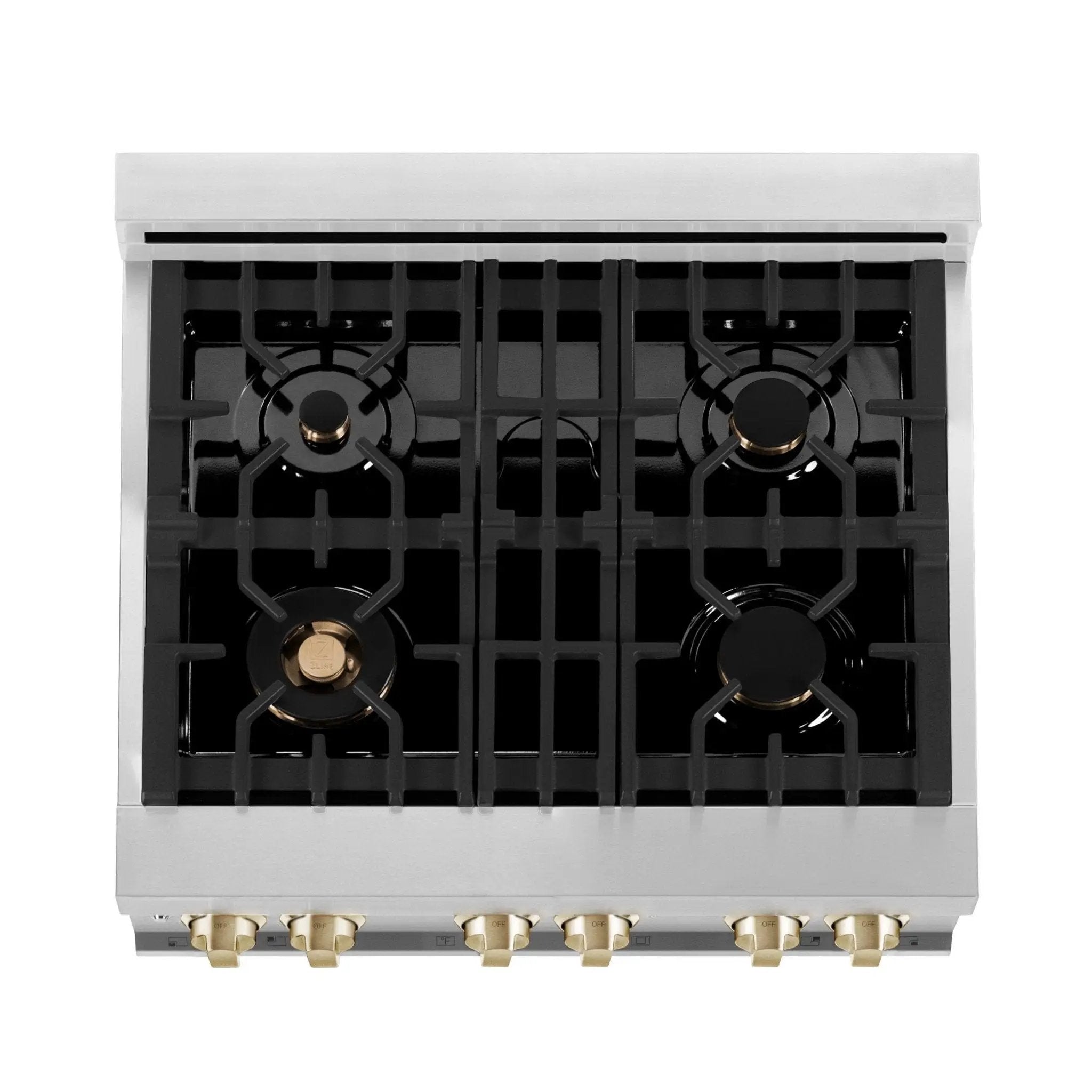 ZLINE 30" Autograph Edition, Dual Fuel Range, Gold Accents, RAZ-30-G by Farmhouse Kitchen and Bath