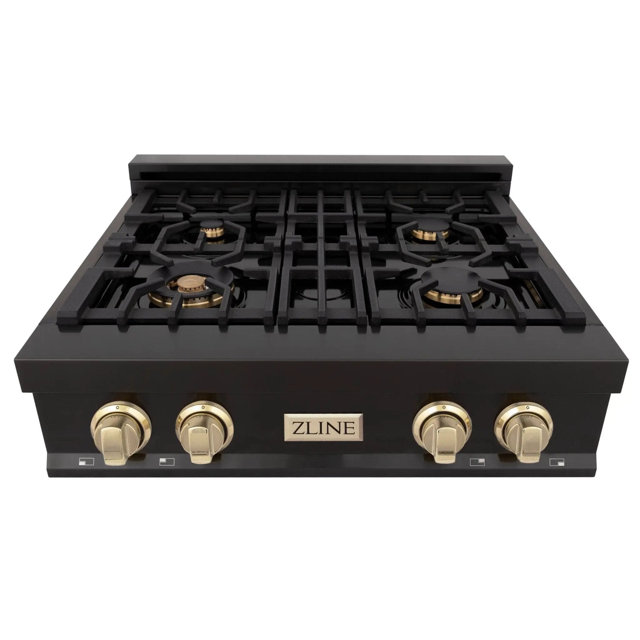 ZLINE 30" Autograph Edition Rangetop, Gold Accents, RTBZ-30-G by Farmhouse Kitchen and Bath