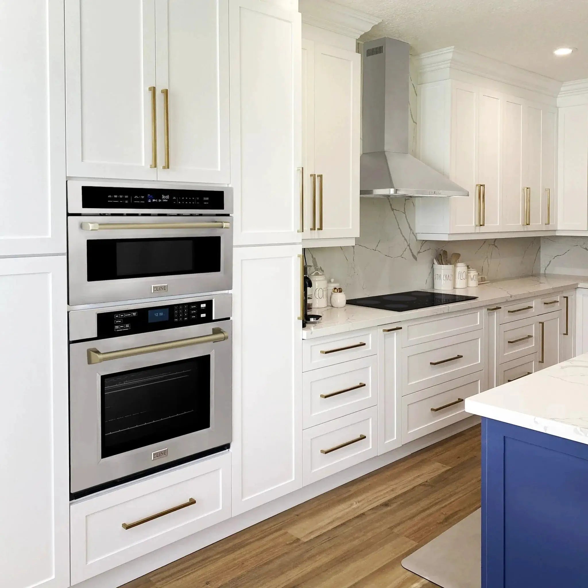 ZLINE 30" Autograph Edition Single Wall Oven with Self Clean and True Convection in Stainless Steel AWSZ-30-CB by Farmhouse Kitchen and Bath