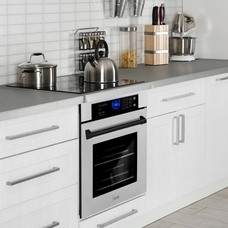 ZLINE 30" Autograph Edition Single Wall Oven with Self Clean and True Convection in Stainless Steel AWSZ-30-MB by Farmhouse Kitchen and Bath