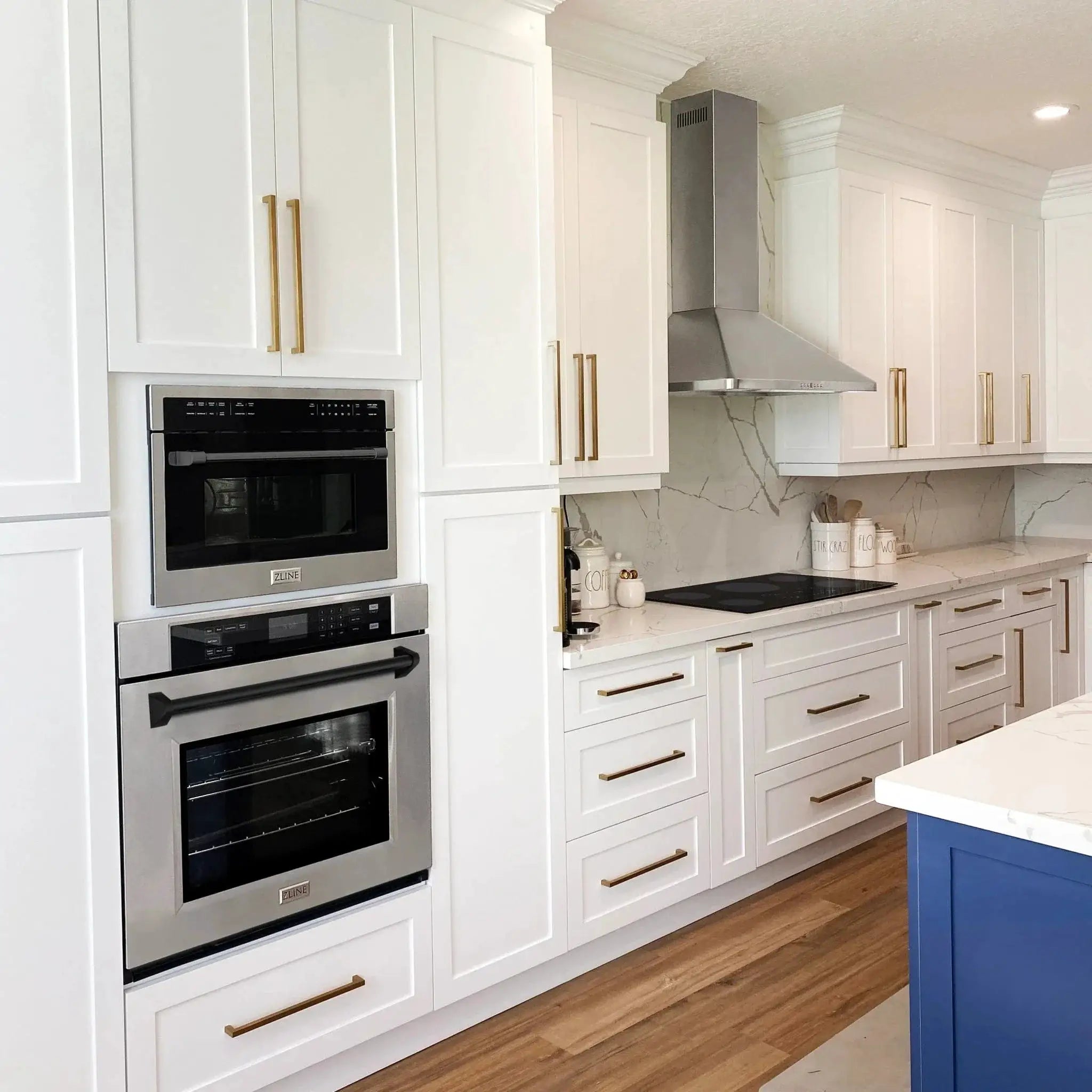 ZLINE 30" Autograph Edition Single Wall Oven with Self Clean and True Convection in Stainless Steel AWSZ-30-MB by Farmhouse Kitchen and Bath