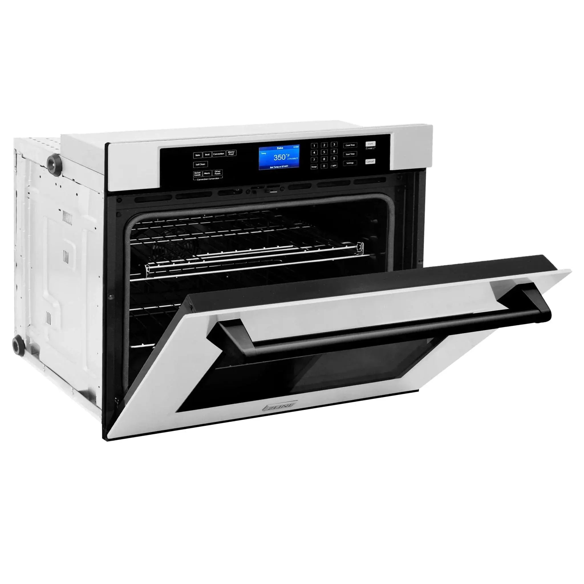 ZLINE 30" Autograph Edition Single Wall Oven with Self Clean and True Convection in Stainless Steel AWSZ-30-MB by Farmhouse Kitchen and Bath