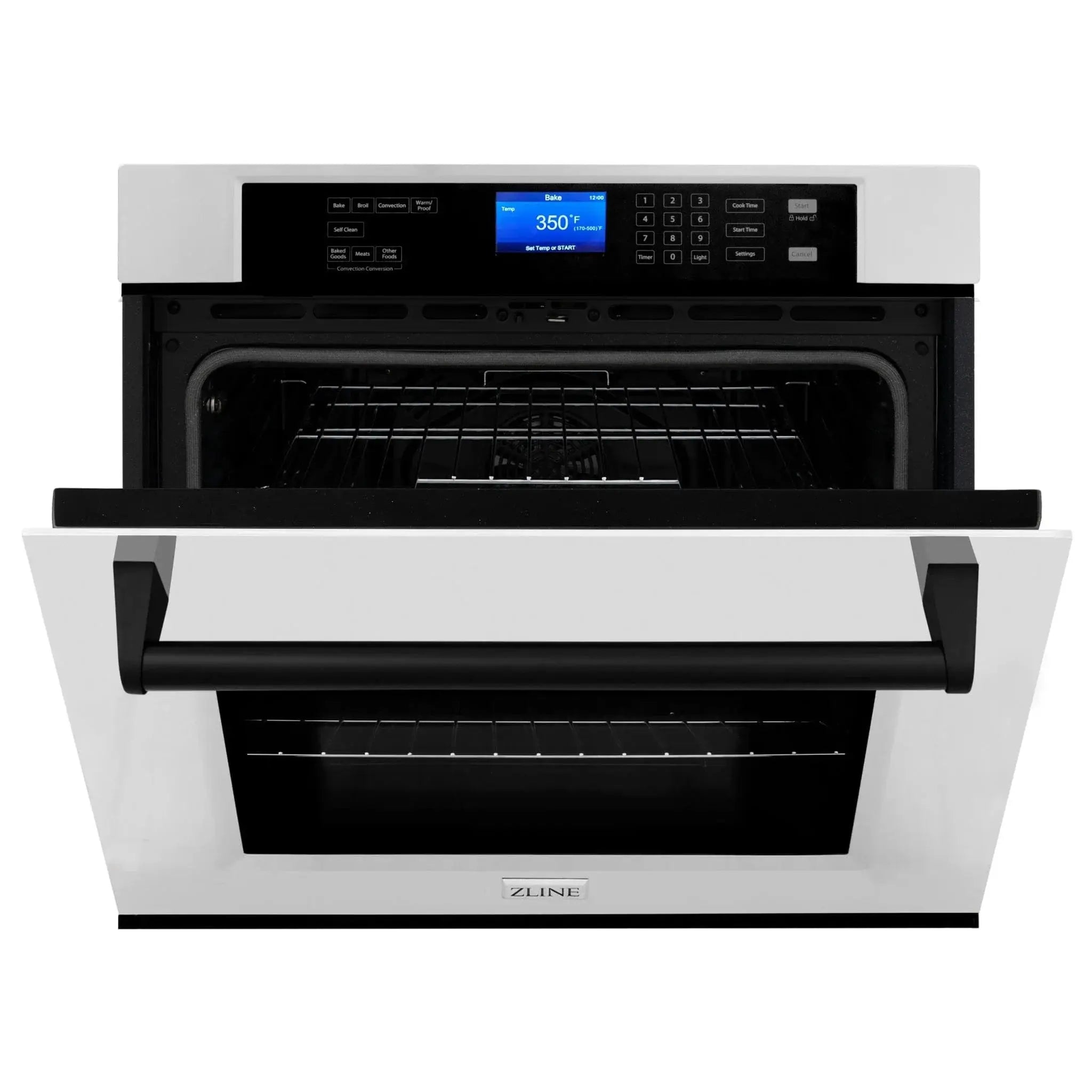 ZLINE 30" Autograph Edition Single Wall Oven with Self Clean and True Convection in Stainless Steel AWSZ-30-MB by Farmhouse Kitchen and Bath