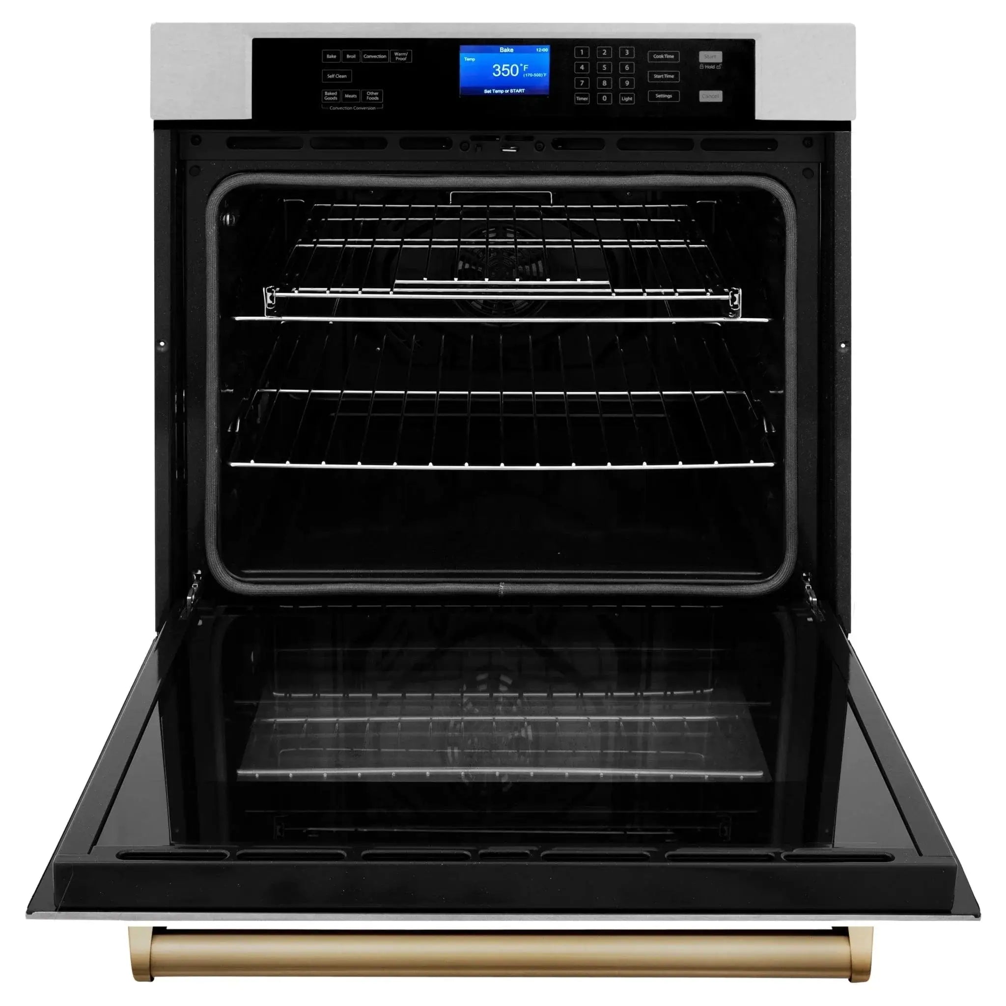 ZLINE 30" Autograph Edition Single Wall Oven with Self Clean and True Convection Stainless Steel AWSSZ-30-CB by Farmhouse Kitchen and Bath