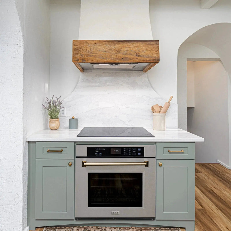 ZLINE 30" Autograph Edition Single Wall Oven with Self Clean and True Convection Stainless Steel AWSSZ-30-G by Farmhouse Kitchen and Bath