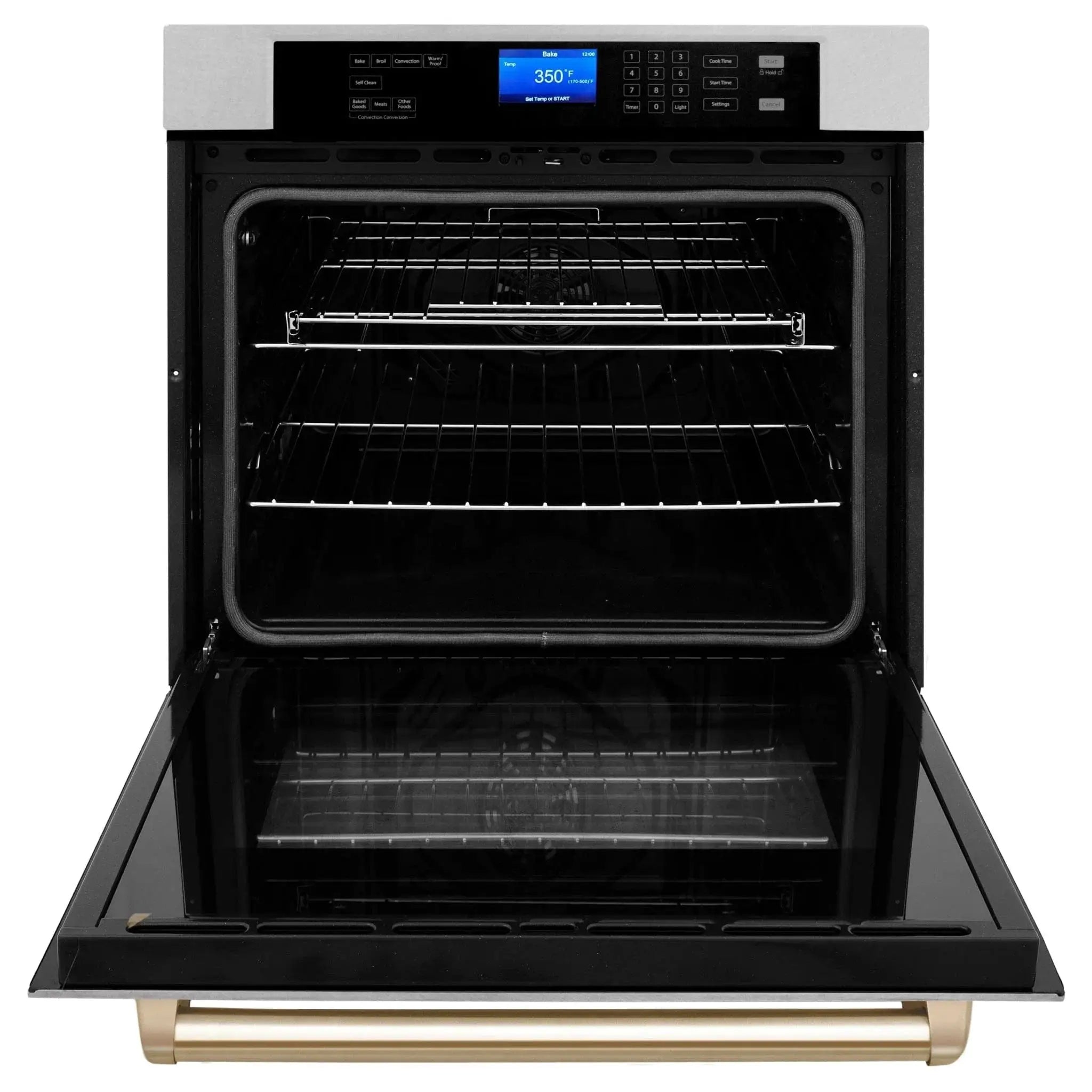 ZLINE 30" Autograph Edition Single Wall Oven with Self Clean and True Convection Stainless Steel AWSSZ-30-G by Farmhouse Kitchen and Bath