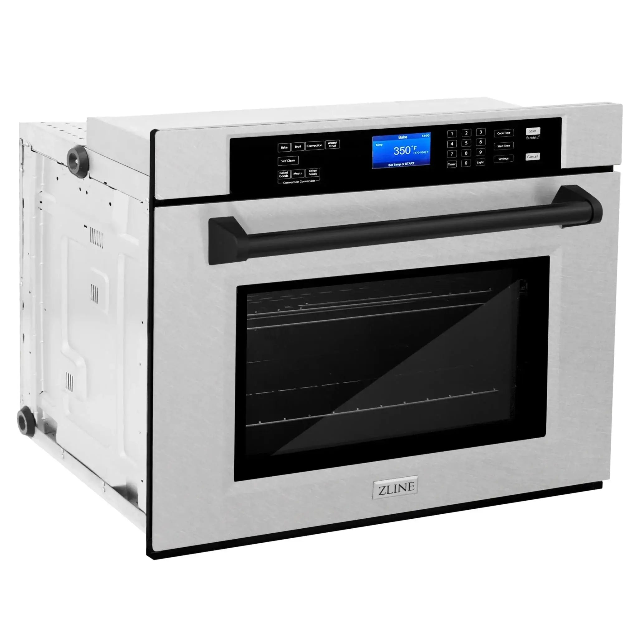 ZLINE 30" Autograph Edition Single Wall Oven with Self Clean and True Convection Stainless Steel AWSSZ-30-MB by Farmhouse Kitchen and Bath
