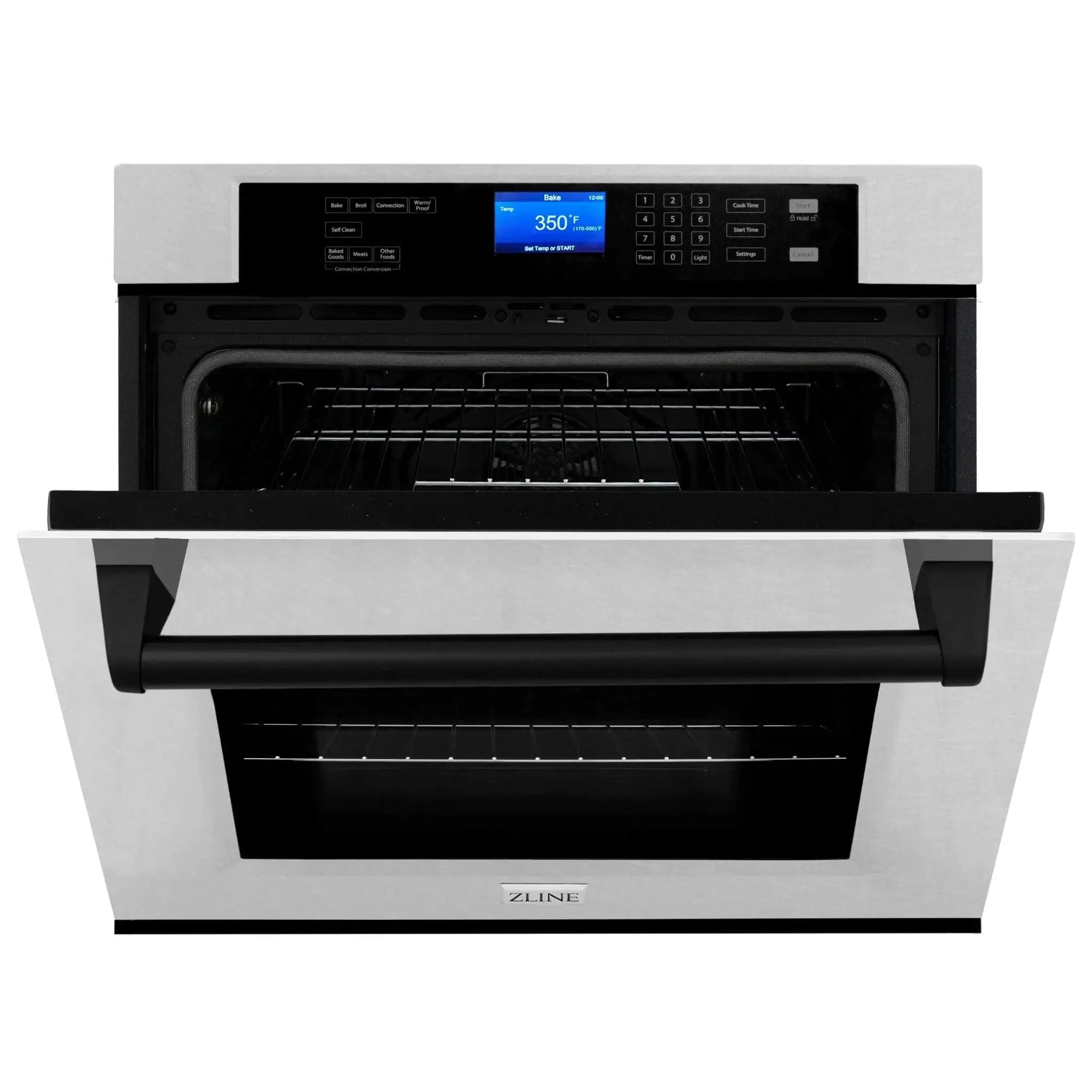 ZLINE 30" Autograph Edition Single Wall Oven with Self Clean and True Convection Stainless Steel AWSSZ-30-MB by Farmhouse Kitchen and Bath