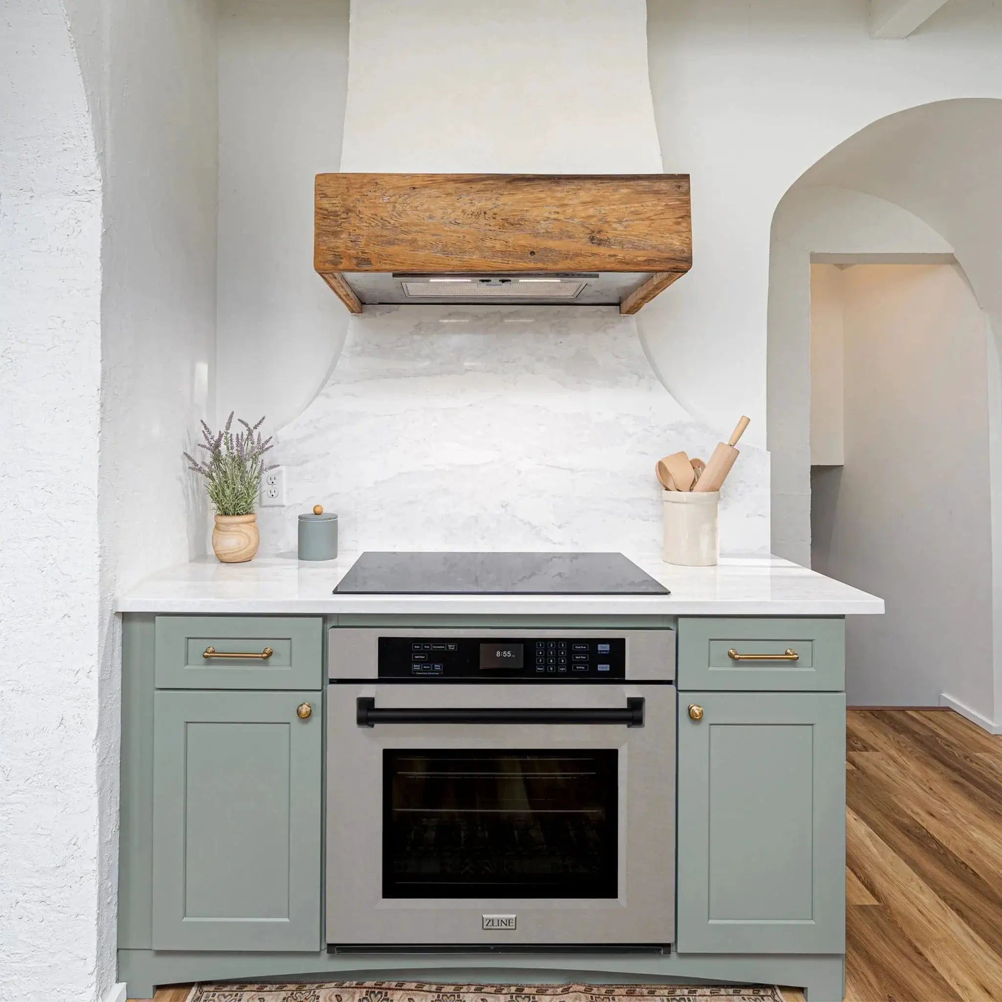 ZLINE 30" Autograph Edition Single Wall Oven with Self Clean and True Convection Stainless Steel AWSSZ-30-MB by Farmhouse Kitchen and Bath