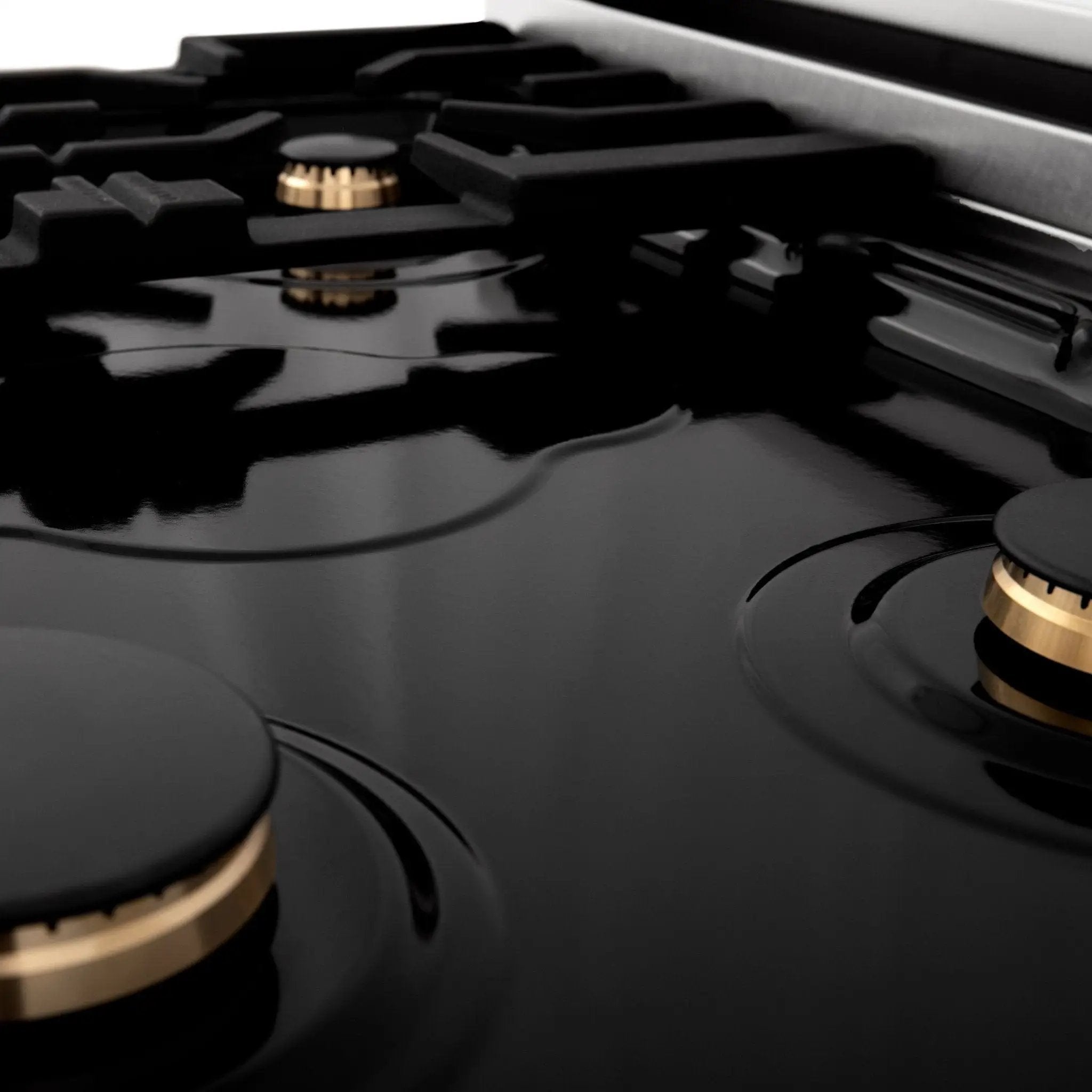 ZLINE 30" Autograph Porcelain Rangetop, Matte Black Accents, RTZ-30-MB by Farmhouse Kitchen and Bath
