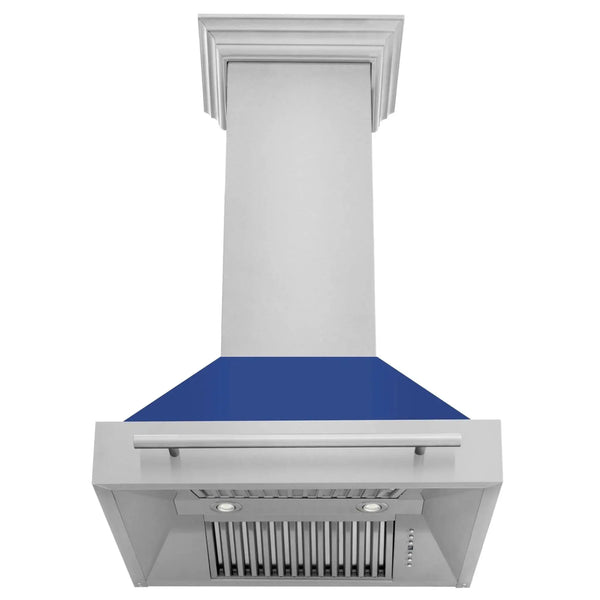 ZLINE 30" Autograph Stainless Wall Range Hood, 8654STX-BM-30, photo 2 of 3