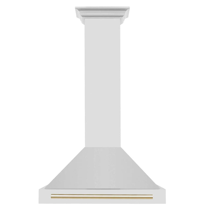 ZLINE 30" Autograph Stainless Wall Range Hood KB4STZ-30-G by Farmhouse Kitchen and Bath