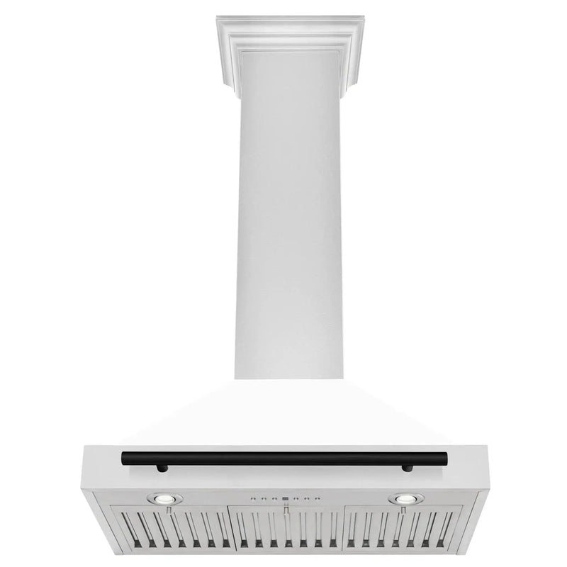 ZLINE 30" Autograph Stainless Wall Range Hood KB4STZ-WM30-MB by Farmhouse Kitchen and Bath