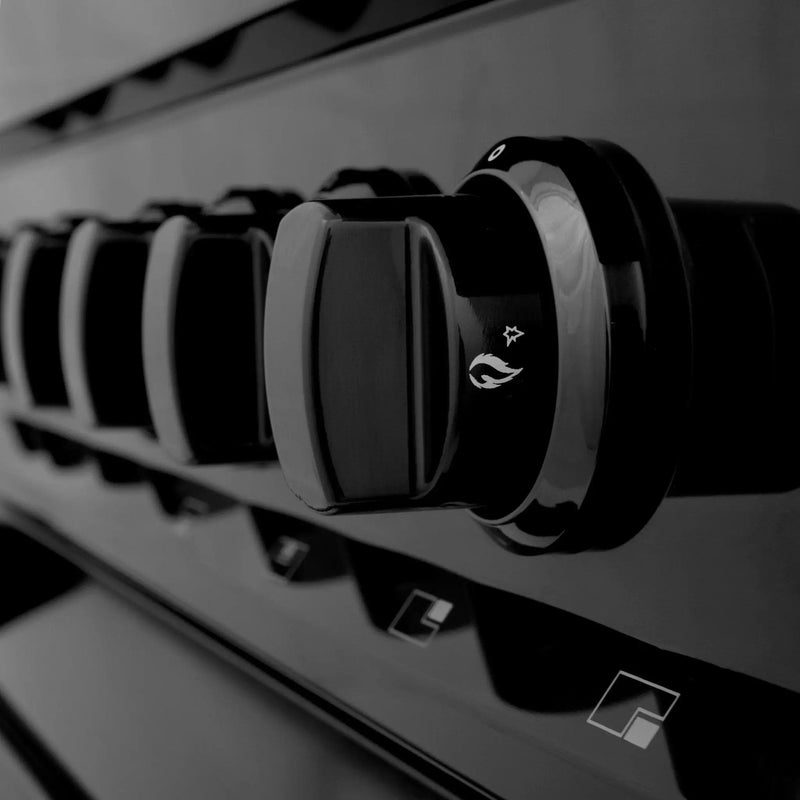 ZLINE 30" Black Stainless, Gas/Electric Oven, Brass Burners, RAB-BR-30 by Farmhouse Kitchen and Bath