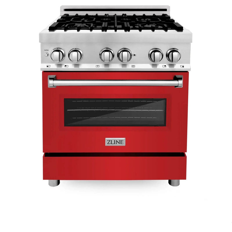 ZLINE 30" Bundle Range RA-RM-30 & Wall Range Hood KB-30, 2KP-RARMRH30 by Farmhouse Kitchen and Bath