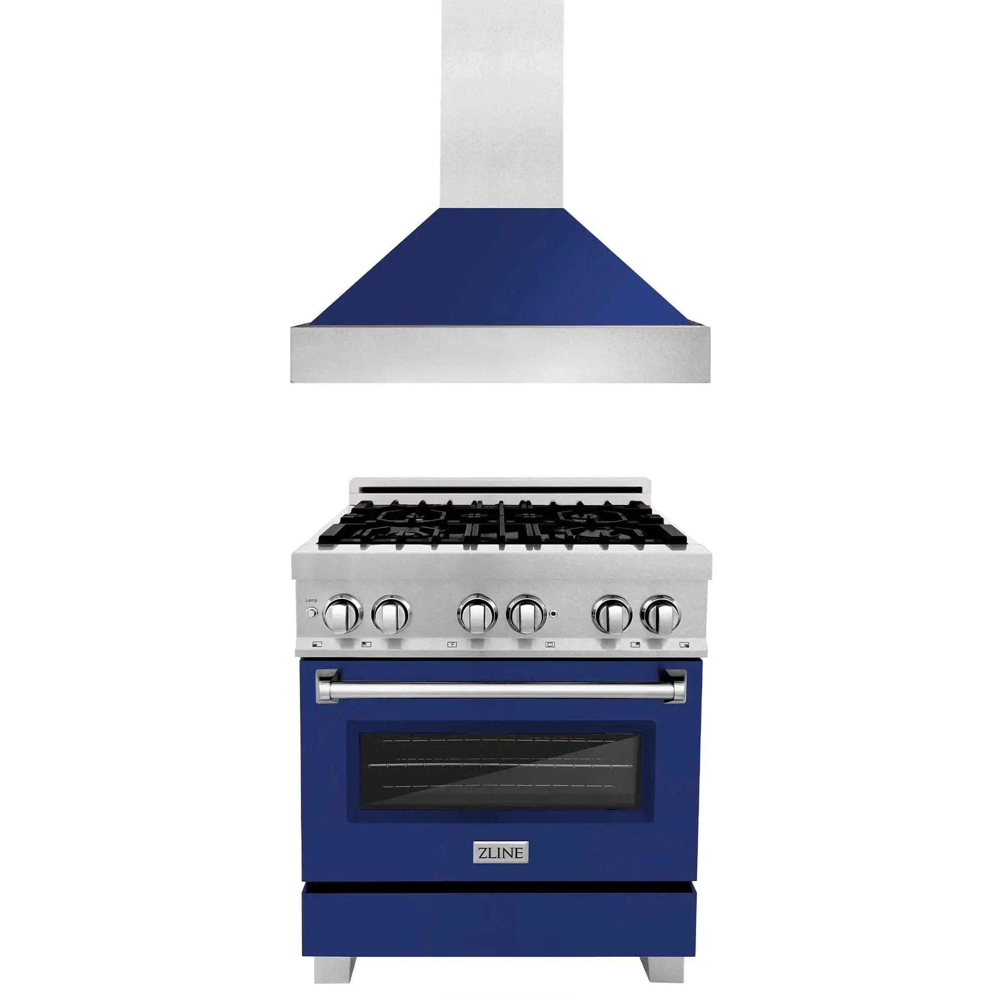 ZLINE 30" Bundle Range RAS-BG-30 & Range Hood 8654BG-30, 2KP-RASBGRH30 by Farmhouse Kitchen and Bath